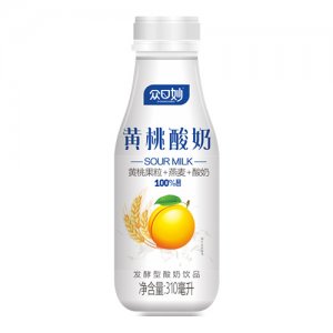 众口妙黄桃酸奶饮品310ml