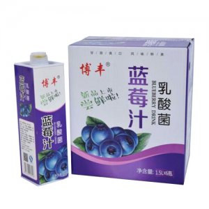 博丰蓝莓汁饮品1.5Lx6瓶