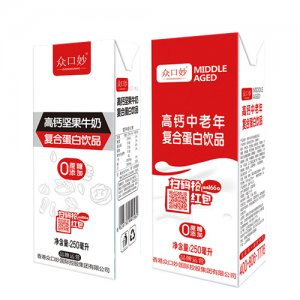 众口妙高钙坚果牛奶250ml