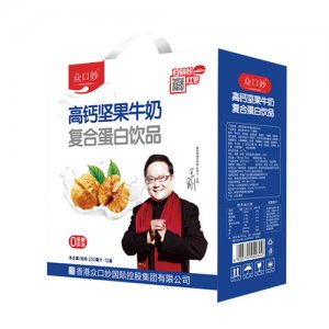 众口妙高钙坚果牛奶250mlx12盒