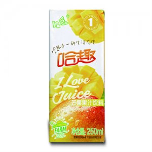 哈趣芒果果汁250ml