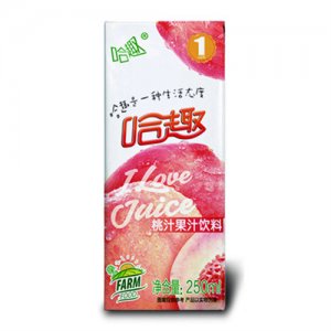 哈趣桃汁果汁250ml
