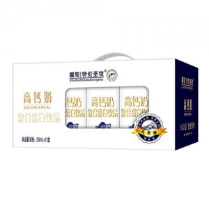 瞩牧特伦圣牧高钙奶饮品250mlx12盒