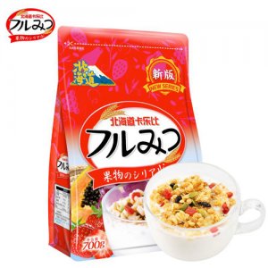 北海道卡乐比新版原味水果谷物麦片700g