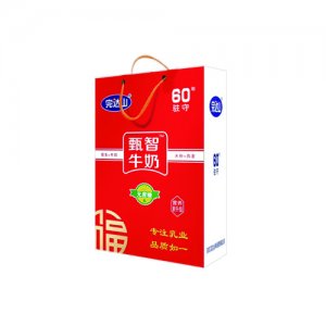 完达山甄智牛奶标箱手提袋装