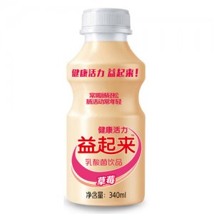 益起来乳酸菌饮品草莓味340ml