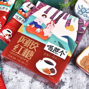 喝蔗个阿胶红糖216g盒装