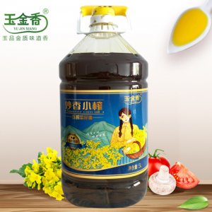 玉金香炒香小榨压榨菜籽油（非转基因）5L