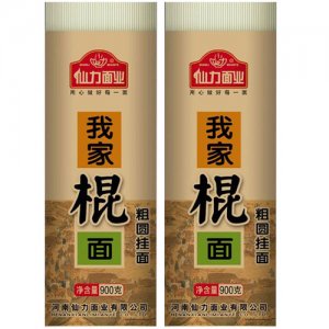 仙力我家棍面粗圆挂面900g
