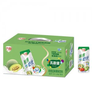 六田酸果奶优乳酸菌哈密瓜果味饮料