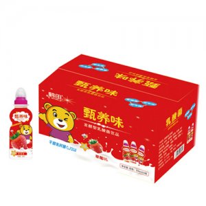 鹤田甄养味发酵型乳酸菌饮品草莓味200mlx24瓶