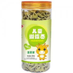 仙力儿童蝴蝶面菠菜面200g
