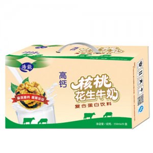 浩能高钙核桃花生牛奶250mlx20盒