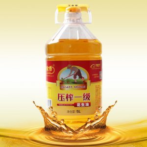 玉金香压榨一级花生油5L