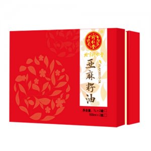 同科亚麻籽油礼盒装1Lx2罐
