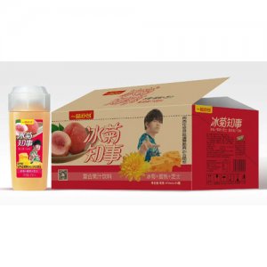 一品云台冰菊知事冰菊蜜桃芝士复合果汁饮料