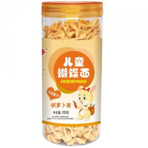 仙力儿童蝴蝶面胡萝卜面200g