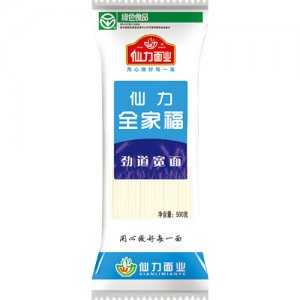 仙力全家福劲道宽面500g