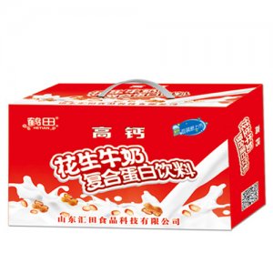 鹤田高钙花生牛奶箱装
