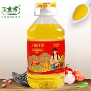 玉金香大地谷物芝麻花生食用植物调和油5L