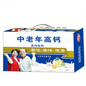 睿田中老年高钙奶果味饮料