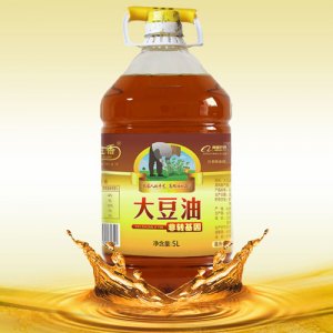 玉金香非转基因三级大豆油5L