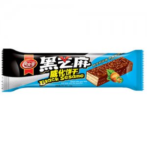 曼食客黑芝麻威化饼干