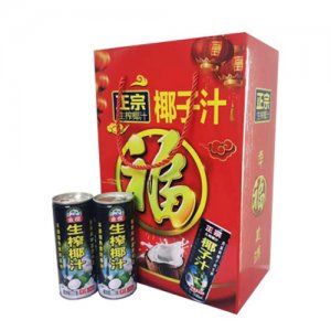 金樱生榨椰汁植物蛋白饮料245ml手提袋装