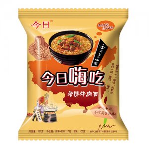 今日嗨吃香辣牛肉面-120g