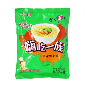今日嗨吃一族葱香排骨面120g