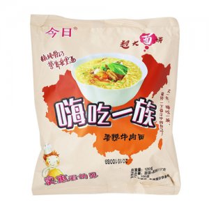 今日嗨吃一族香辣牛肉面120g