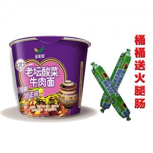 金紫阳老坛酸菜牛肉面112g
