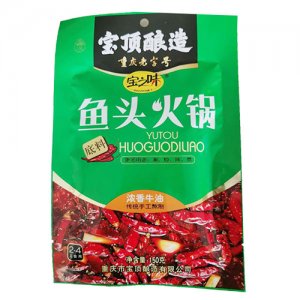 宝之味鱼头火锅底料浓香牛油味150g