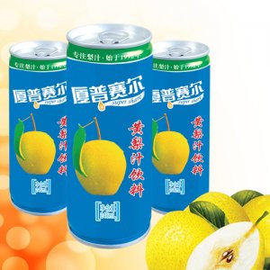 厦普赛尔246ml易拉罐黄梨汁饮料