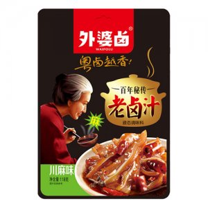 外婆卤老卤汁川麻味118g