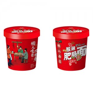 懒人面庄酸辣肥肠面桶装