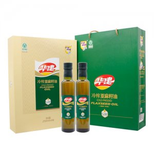 华建诚鑫 冷榨亚麻籽油250mlx4瓶
