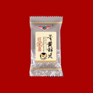旺家喜蛋黄鲜贝黄色包装