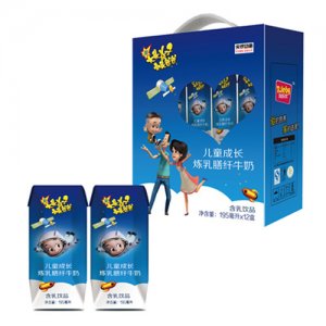 大头儿子小头爸爸儿童成长炼乳膳纤牛奶箱195ml×12盒
