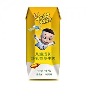 大头儿子小头爸爸儿童成长炼乳香草牛奶195ml
