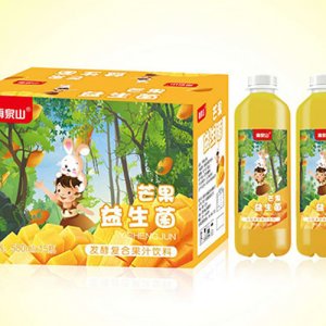 雨泉山芒果益生菌果汁饮料500mlX15件