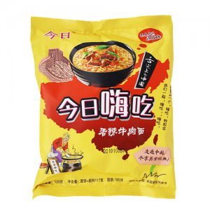 今日嗨吃香辣牛肉面120g