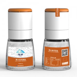 海跃海水自然晶盐200g