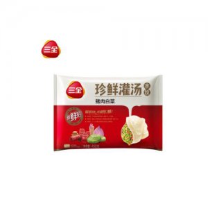 三全珍鲜灌汤水饺猪肉白菜450g