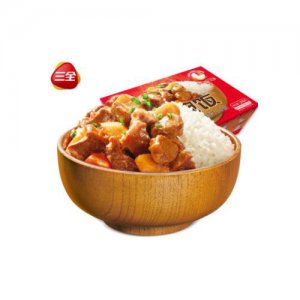三全自加热米饭红烧牛肉375g
