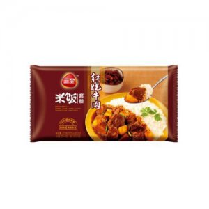 三全微波米饭红烧牛肉375g
