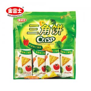 金富士蔬菜三角饼干128g