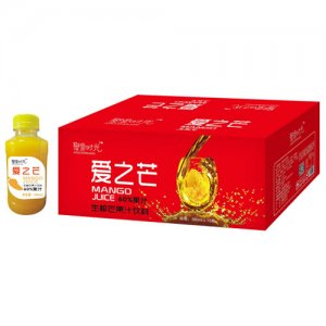 聚果时光爱之芒生榨芒果汁饮料380mlx15瓶