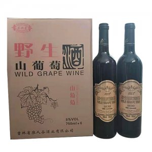 东北蒙野生山葡萄酒750mlx6瓶