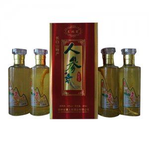 狼人谷东北蒙人参枸杞酒 瓶装